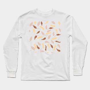 Abstract Leaves Patter Long Sleeve T-Shirt